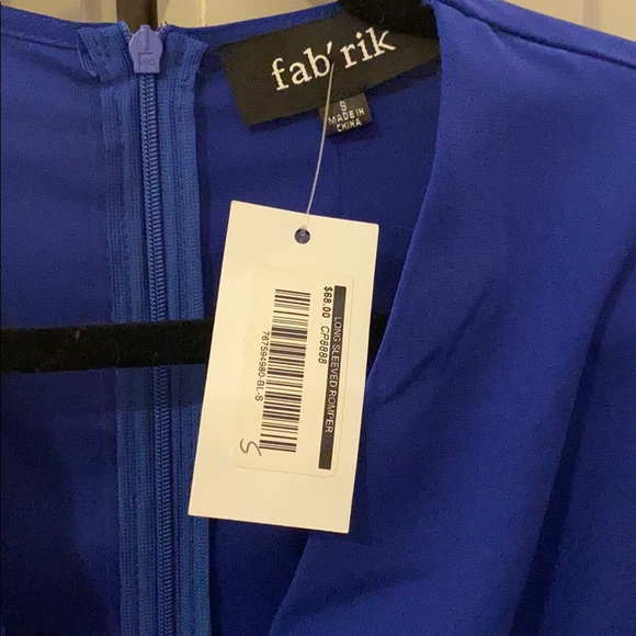 fab'rik Pants - Fab’rik electric blue romper Size S v neck